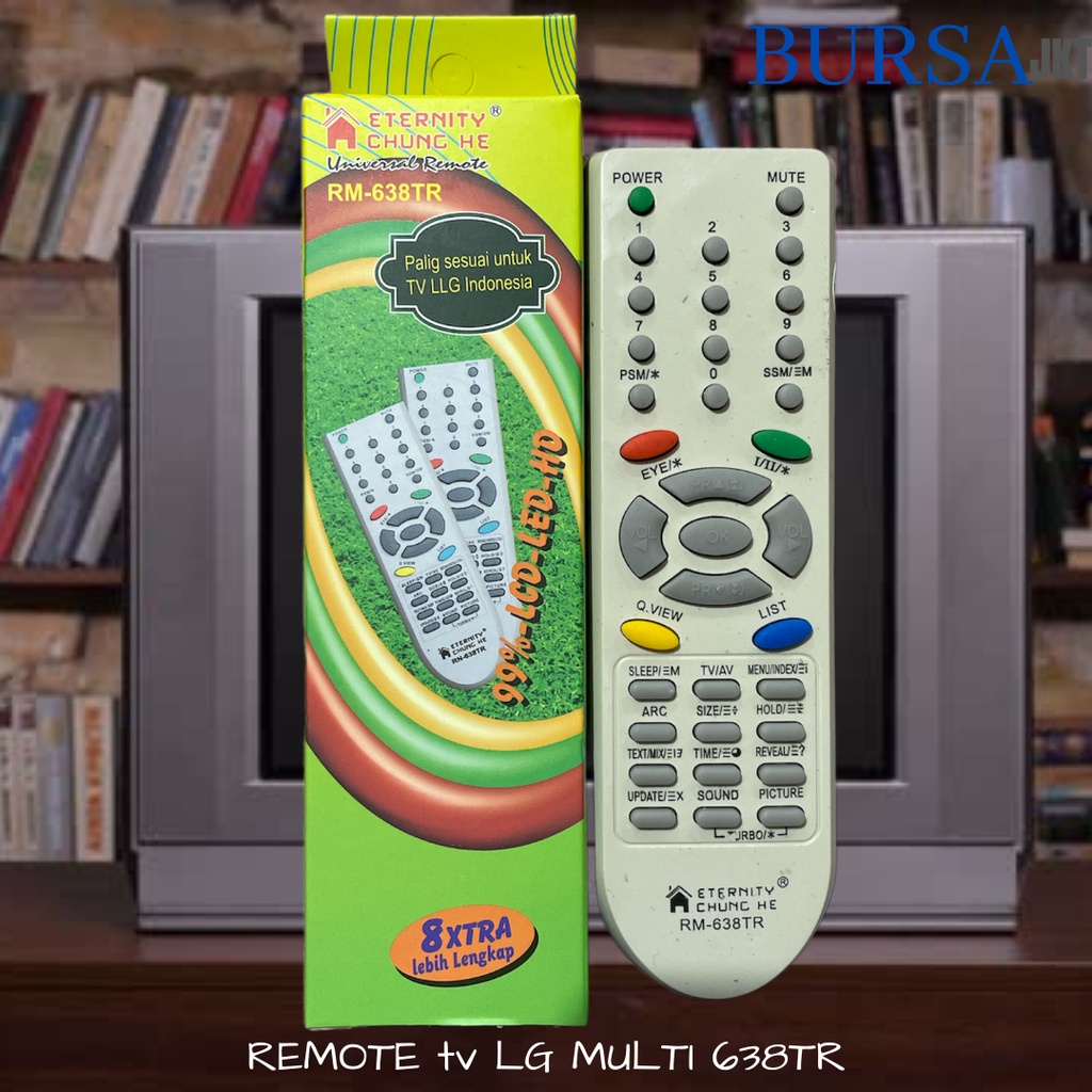 REMOTE LG UNIVERSAL TV TABUNG MULTI LG 638 SERIES