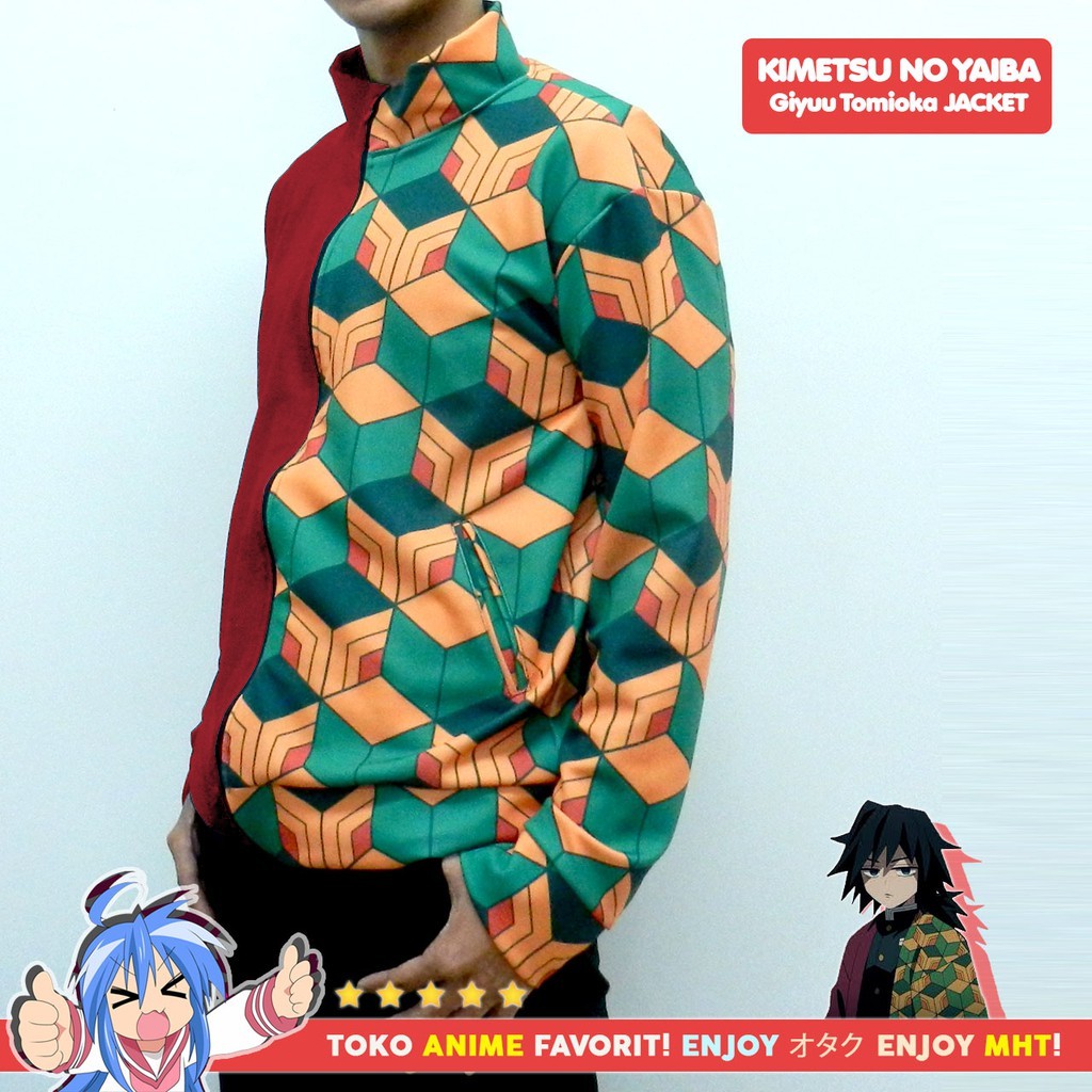 Jaket Anime Kimetsu no Yaiba - Giyuu Tomioka Style - Demon Slayer