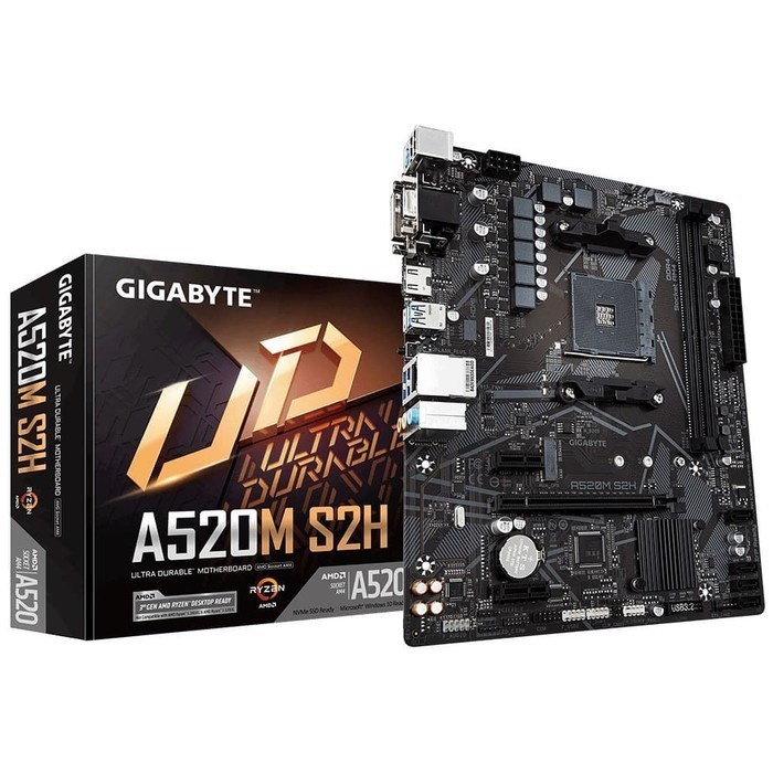 Gigabyte A520M S2h (AM4, A520, DDR4, USB 3.2, SATA3)