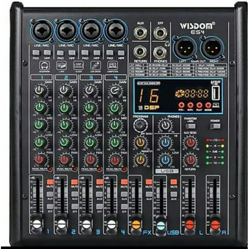 Mixer Audio 4 Channel Wisdom ES-4
