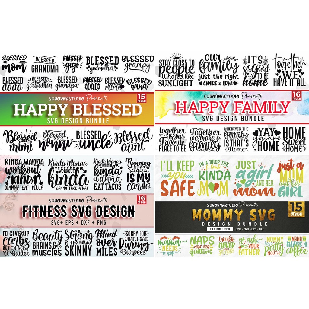 Download 1860 Svg Design The Mega Bundle 136 Different Design Bundle Shopee Indonesia