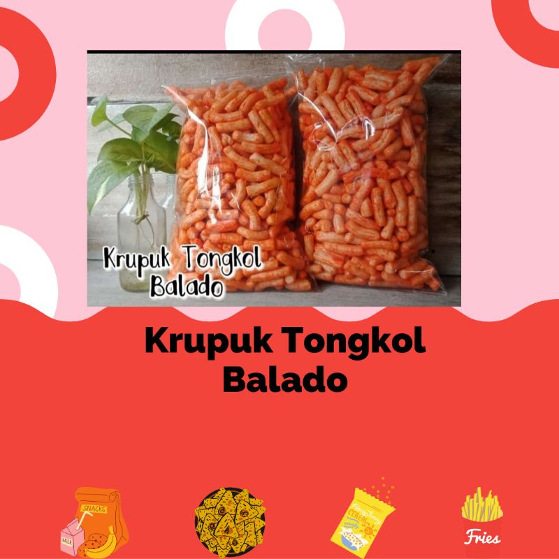 

Krupuk Ikan Tongkol Balado Pedas Original - Snack Jajan Kiloan