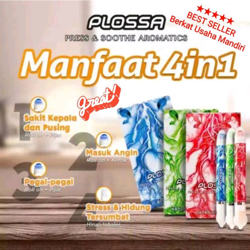 Plossa Minyak Angin Aromatherapy 10ml Termurah &amp; Terlaris