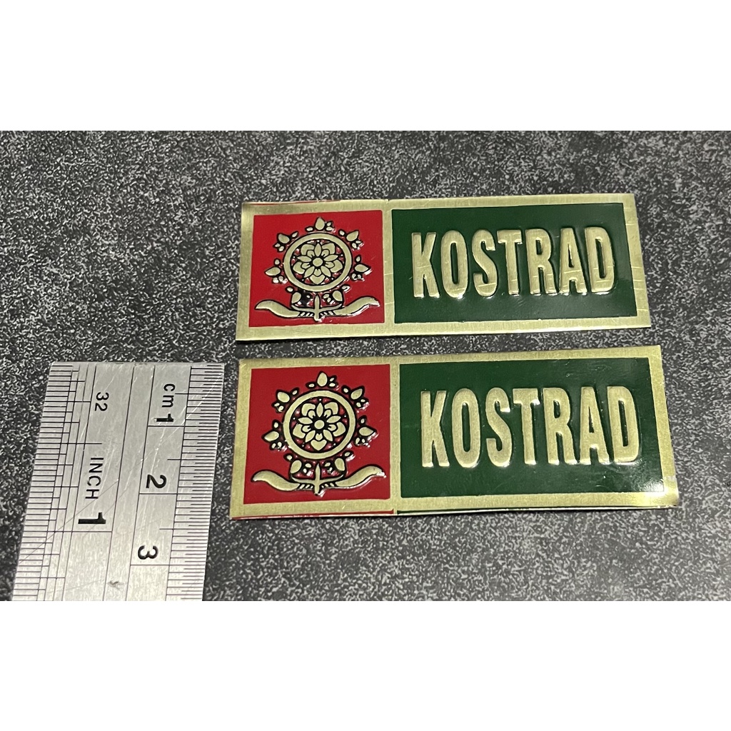 Sticker Plat KOSTRAD - Stiker Plat KOSTRAD - Stiker KOSTRAD Mobil - Stiker Motor KOSTRAD