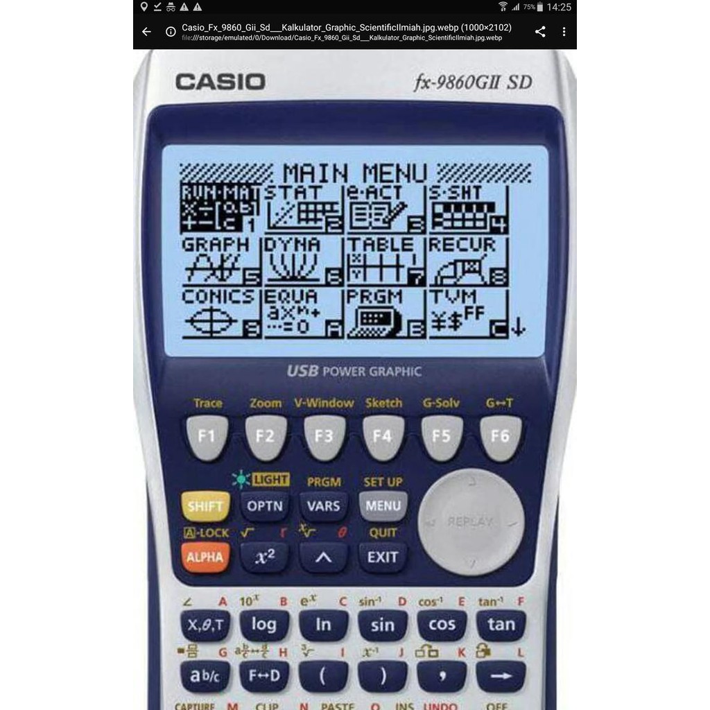 

Hargamiring Casio Fx-9860 Gii Sd - Kalkulator Graphic ScientificIlmiah Mantul