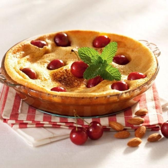 Marinex 6228 Loyang Pie Kaca 1.3 Liter Medium Flute Glass Pie Pan Dish