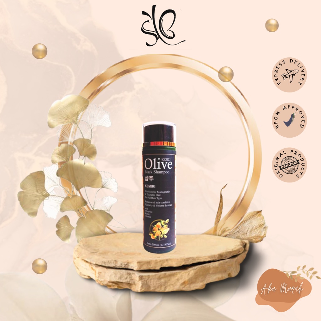 ✨ AKU MURAH ✨SYB Olive Black Shampoo Kemiri / 200ml