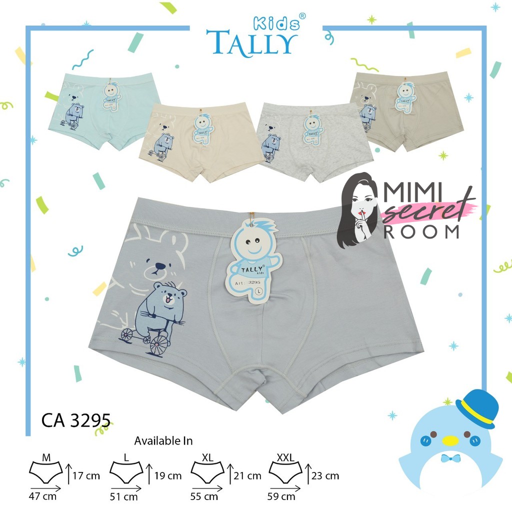 ❤ MIMI ❤ TALLY CELANA DALAM ANAK COWOK MODEL BOXER SEGITIGA 3344 3448 3295 3408 3375 3274 3283