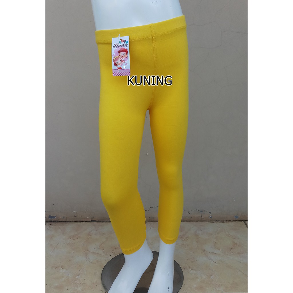 Celana Legging Polos Katun Anak Elastis Celana Anak / Legging Anak