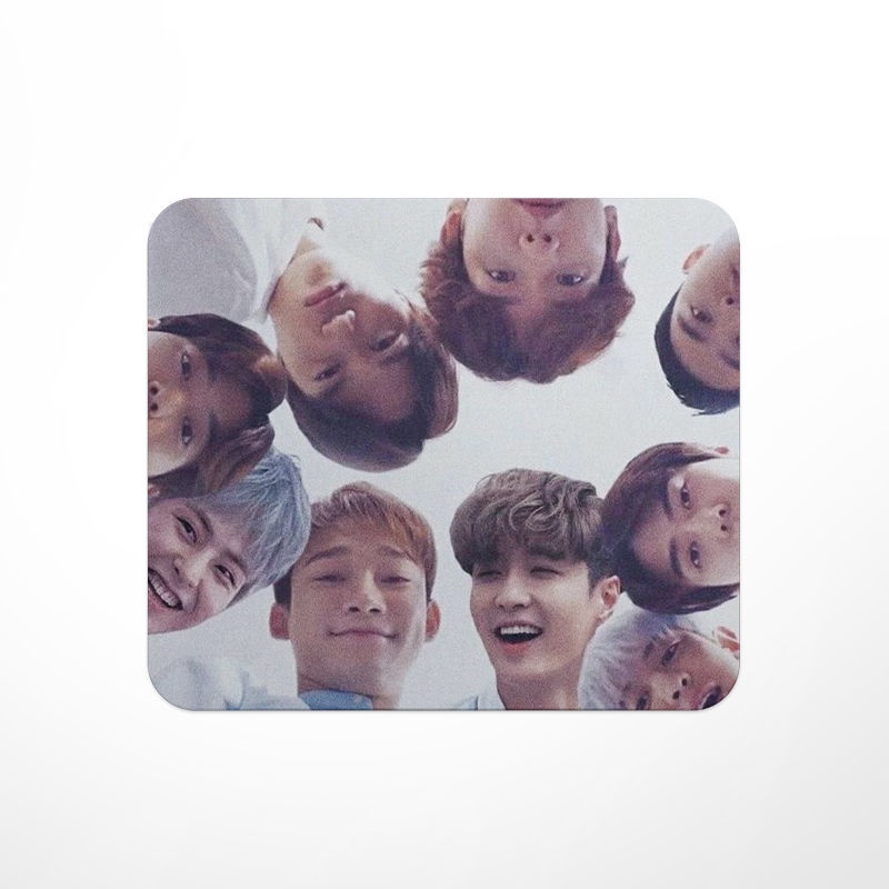 Mouse Pad Ukuran Kecil Motif Exo Merchandise Zhang Yixing Luzhen Park Chanyeon Binyu Baek Sehun Wu Sehun Seaming