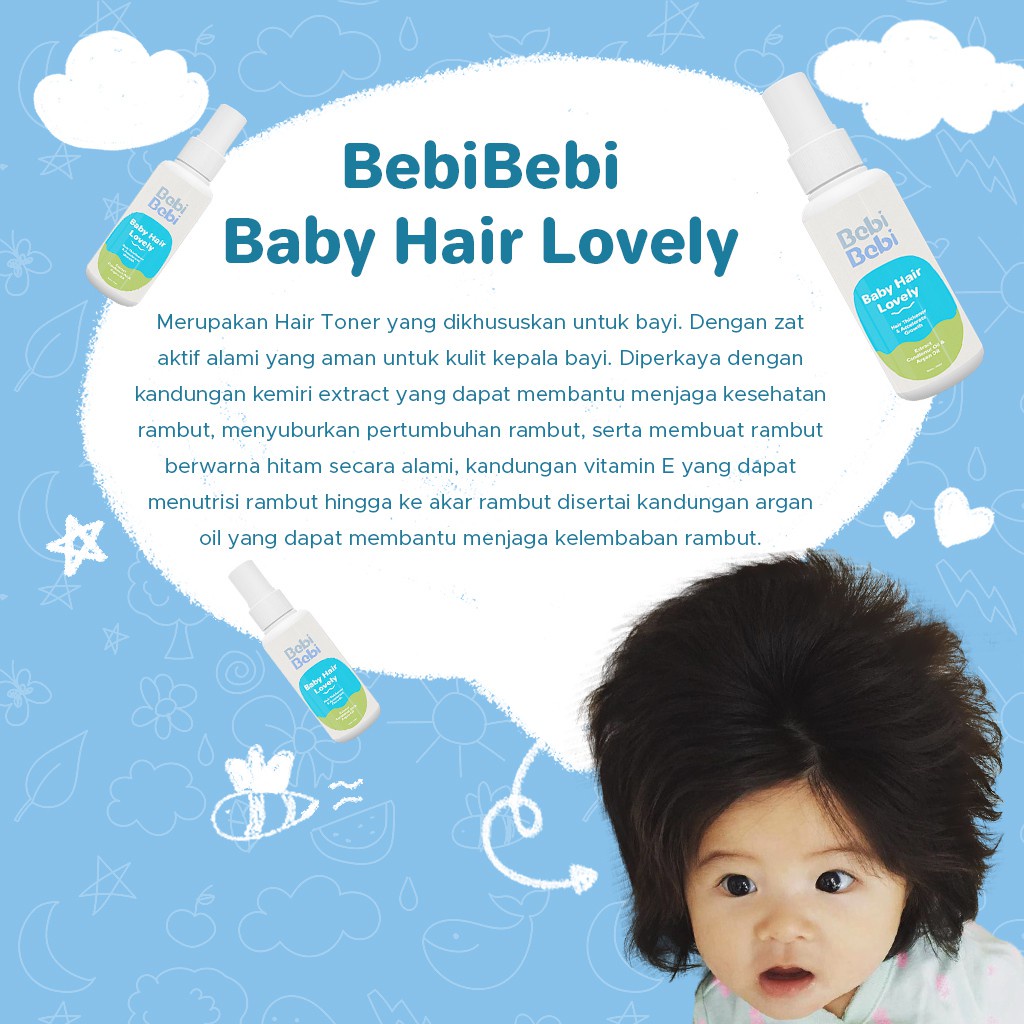 Penumbuh dan Penebal Rambut Bayi By Bebi Bebi Hair Lovely