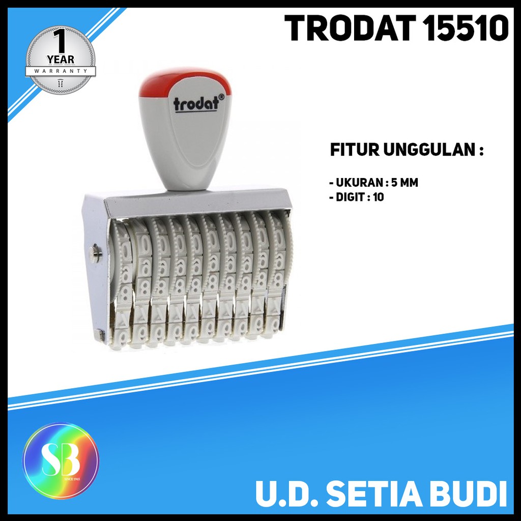 

Stempel Angka 5mm 10 Digit Trodat 15510 (Made in Austria)