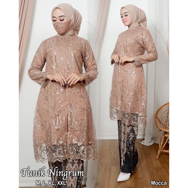 Set tunik ningrum Kebaya busui friendly | Kebaya pesta kondangan pernikahan | Kebaya modern | Kebaya remaja