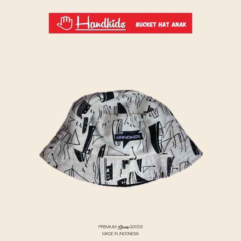 TOPI ANAK BUCKETHAT HANDKIDS 2-8tahun-Motif F