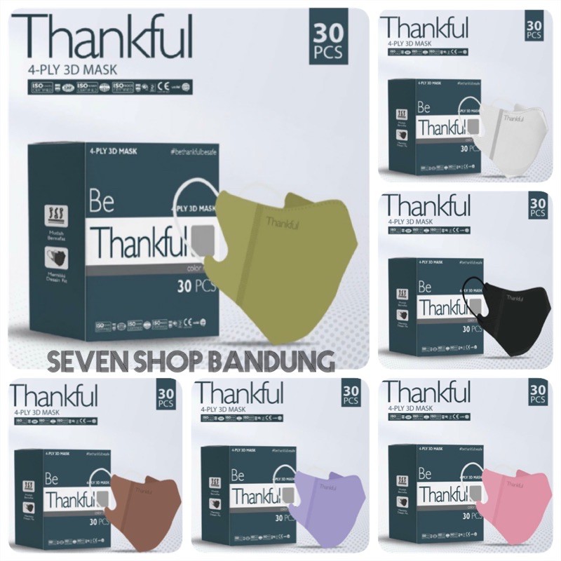 Masker Thankful duckbill 4 ply mirip Sensi earloop Isi 10 pcs