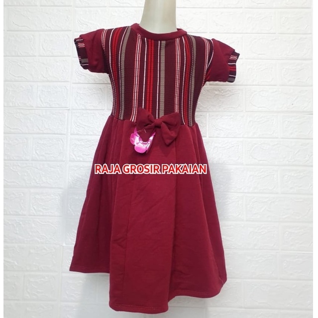 Dress Anak Cantik Karina Umur 1-9 Tahun / Gaun Pita Anak Murah