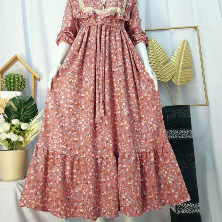 [MAO.20Au22g] GAMIS SHAKILLA RENDA BUNGA REMPEL DADA 2