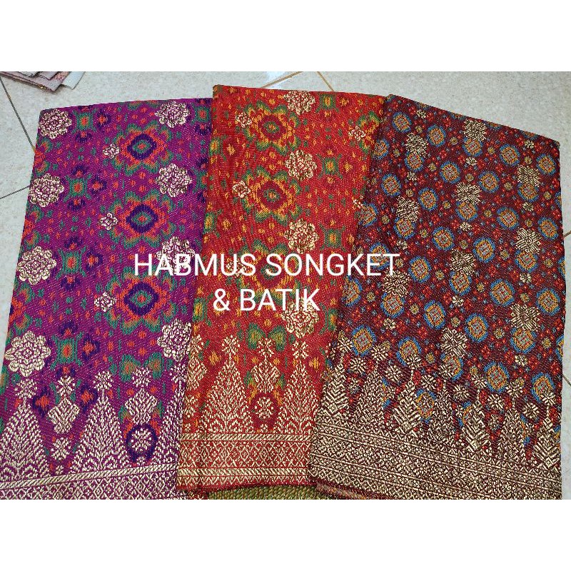 SONGKET TENUN MESIN MOTIF CANTIK MANIS REBUNG LIMAR ATBM