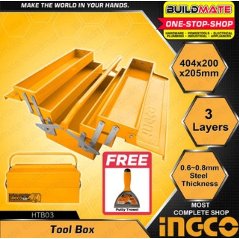 TOOL BOX BESI 3 TINGKAT PLAT INGCO