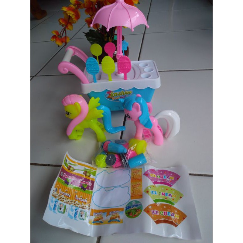 Gerobak Es krim mainan