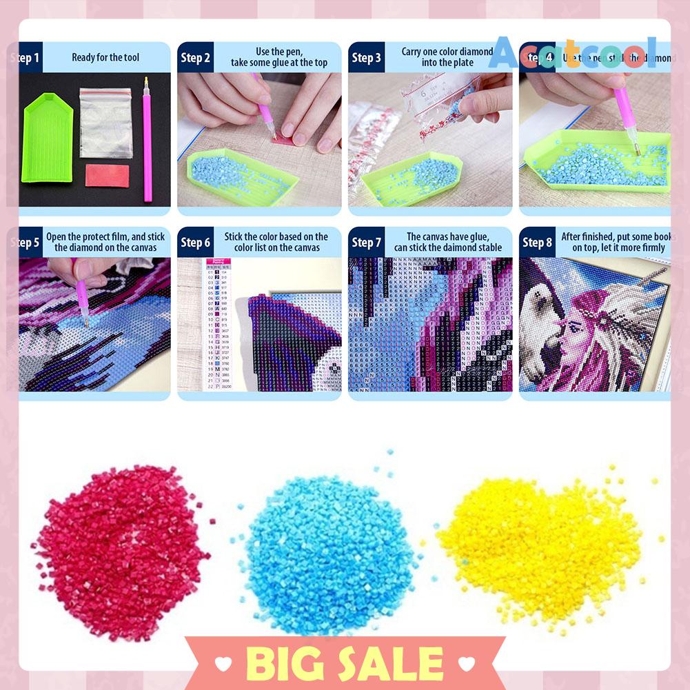 Lukisan Sulaman Berlian 5d Jahitan Bersilang Desain Beautiful Angel Diy