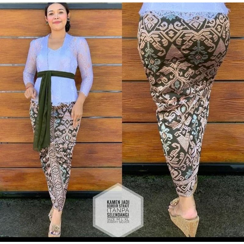 Kamen Jadi Songket Bordir Strait