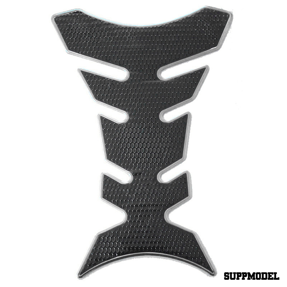 SPM 2Pcs Motorbike Fishbone Shape Oil Gas Fuel Tank Pad Protector Stickers Decals