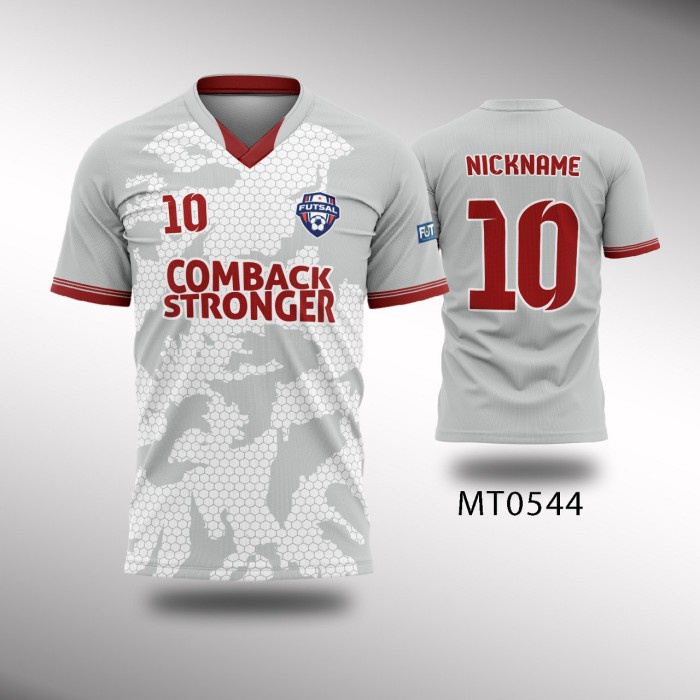Jersey Baju Setelan Futsal Sepak Bola Fullprint MT0544 custom XS  6XL