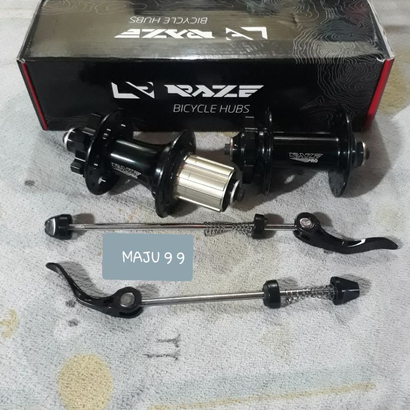 HUB DAN FREEHUB MERK RAZE PRO 28 HOLE 6 PAWL 6 BOLT QR SUARA TAWON NEW