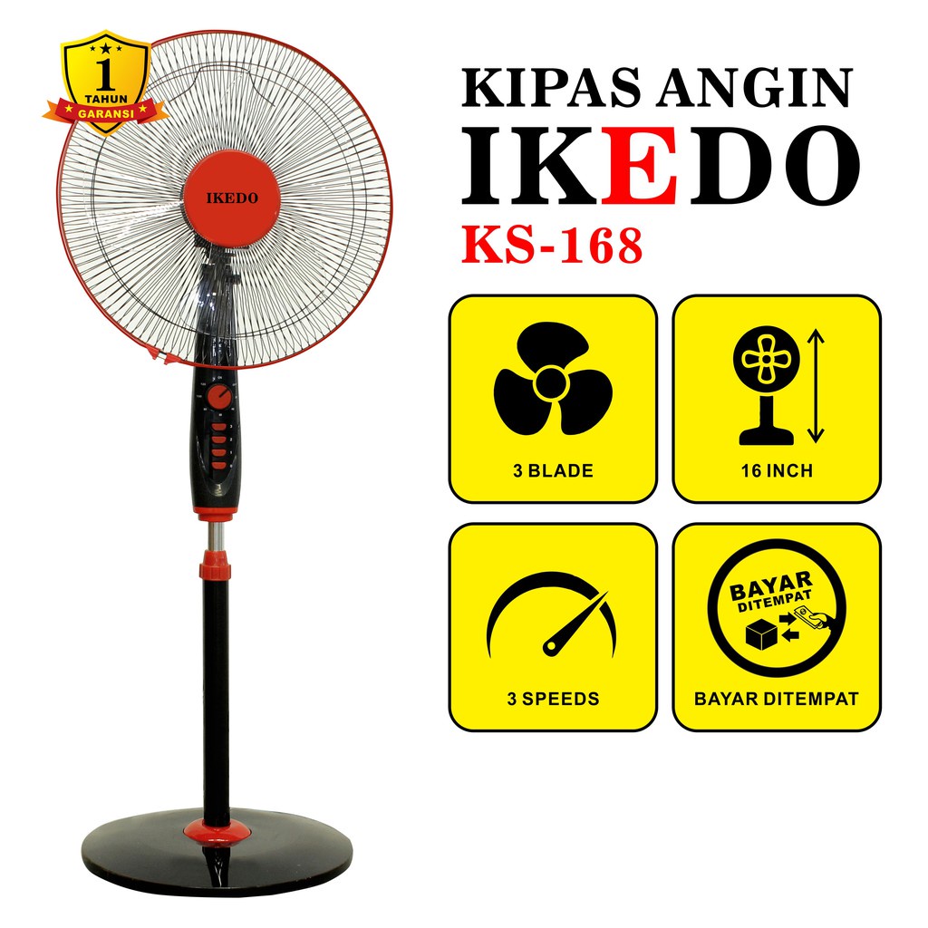 KIPAS ANGIN IKEDO 1609
