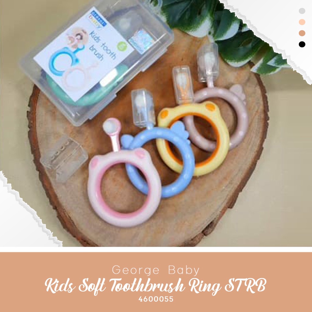 George Baby Toothbrush Set / Sikat Gigi anak / Finger Toothbrush / Sikat Lidah