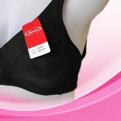☪ J128 | BRA SOREX TANPA KAWAT | BH/BRA SOREX 02008 | BRA WANITA SOREX - 36, KREM ◄