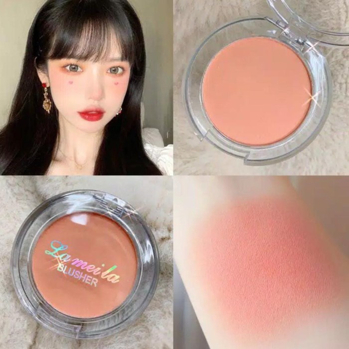 Lameila 3040 Blusher Blush On Palette Matte Perona Pipi Anti Air dan Tahan Lama