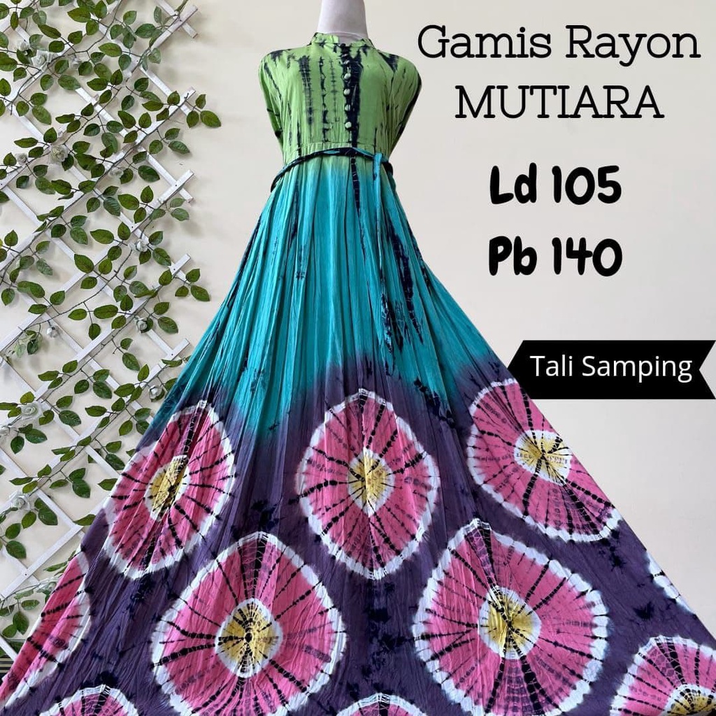 "READY STOK, SIAP KIRIM" GAMIS RAYON CANDI MEKAR #RCM SIZE " L " | MUTIARA | TWILL ORI | REALPICT
