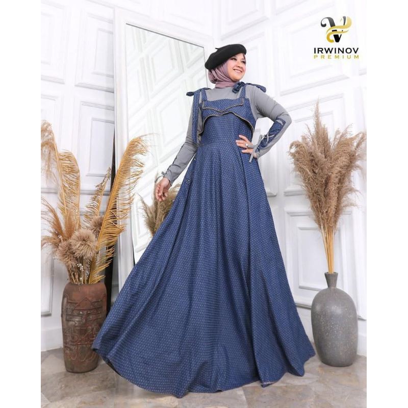 ORIGINAL Gamis Denim Barletta by Irwinov Premium - Realpic