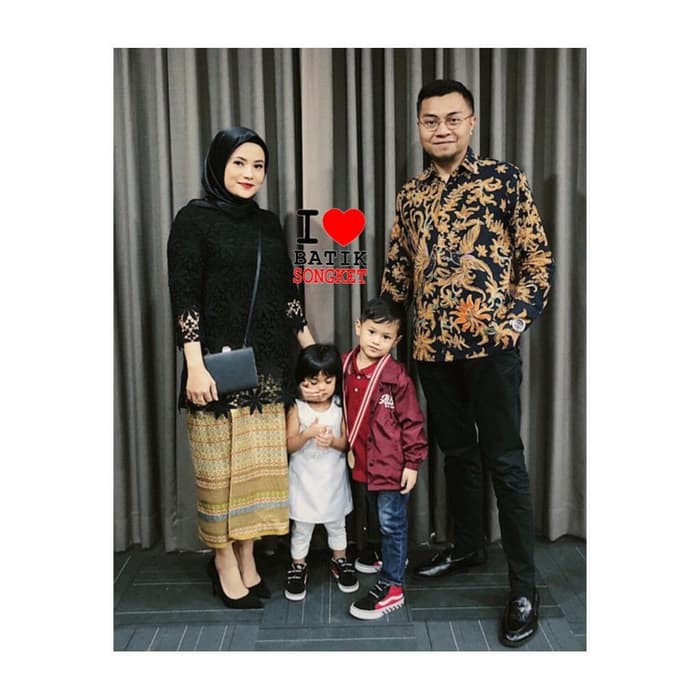 Setelan Rok Songket mesin murah seragam makassar batak medan palembang riau Set