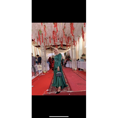 Baju kondangan hijau dress