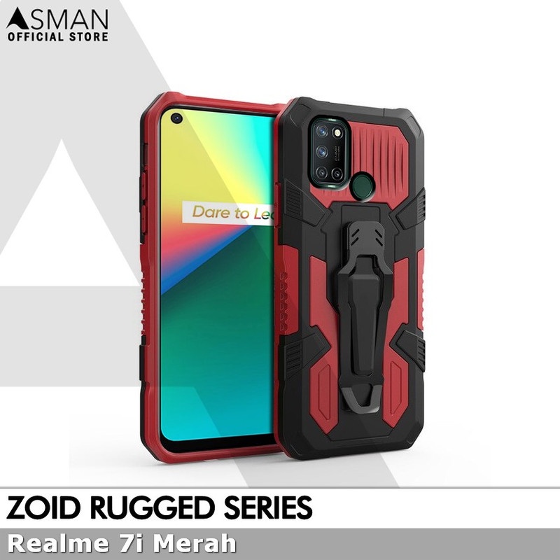 Asman Case Realme 7i Zoid Ruged Armor Premium