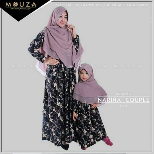 gamis narina couple mouza