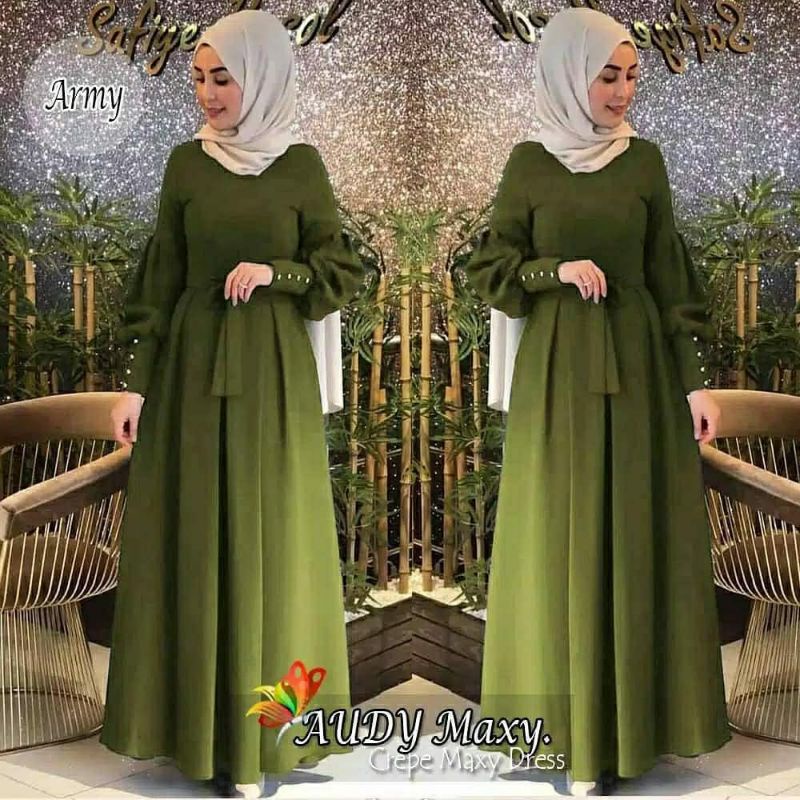 Baju Gamis Muslim Syari  Terbaru 2021 2022 Model Baju Pesta Wanita Kondangan Kekinian Gaun Remaja Br