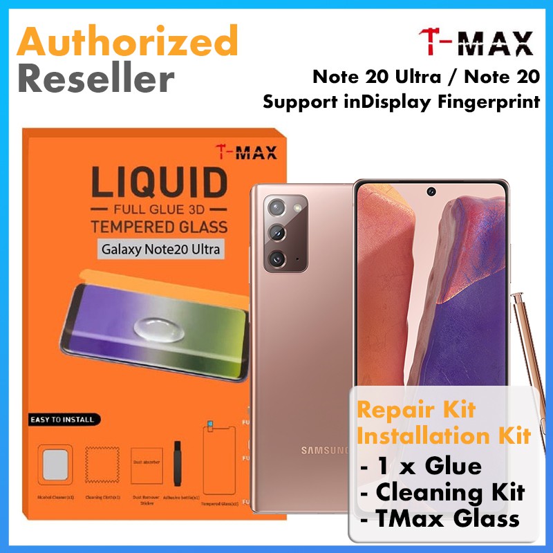 Tempered Glass Samsung Galaxy Note 20 Ultra Note 20 TMAX T-MAX Repair Kit