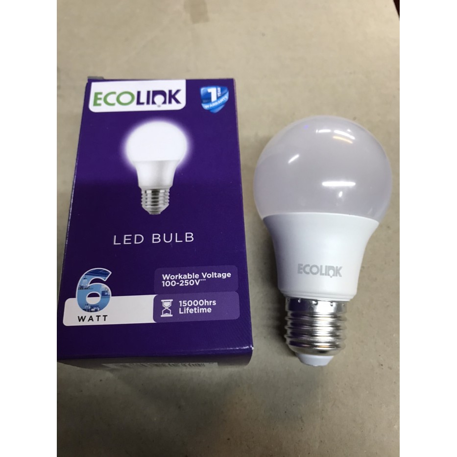 Lampu LED Ecolink Bohlam Bulb 6 Watt 6W 6 W 6Watt LED BULB Ecolink 6 W