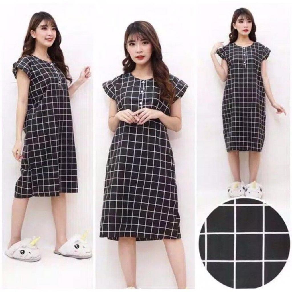 Daster Wanita Dewasa Model 2021 Ukuran Standard Motif Bunga Banyak Warna