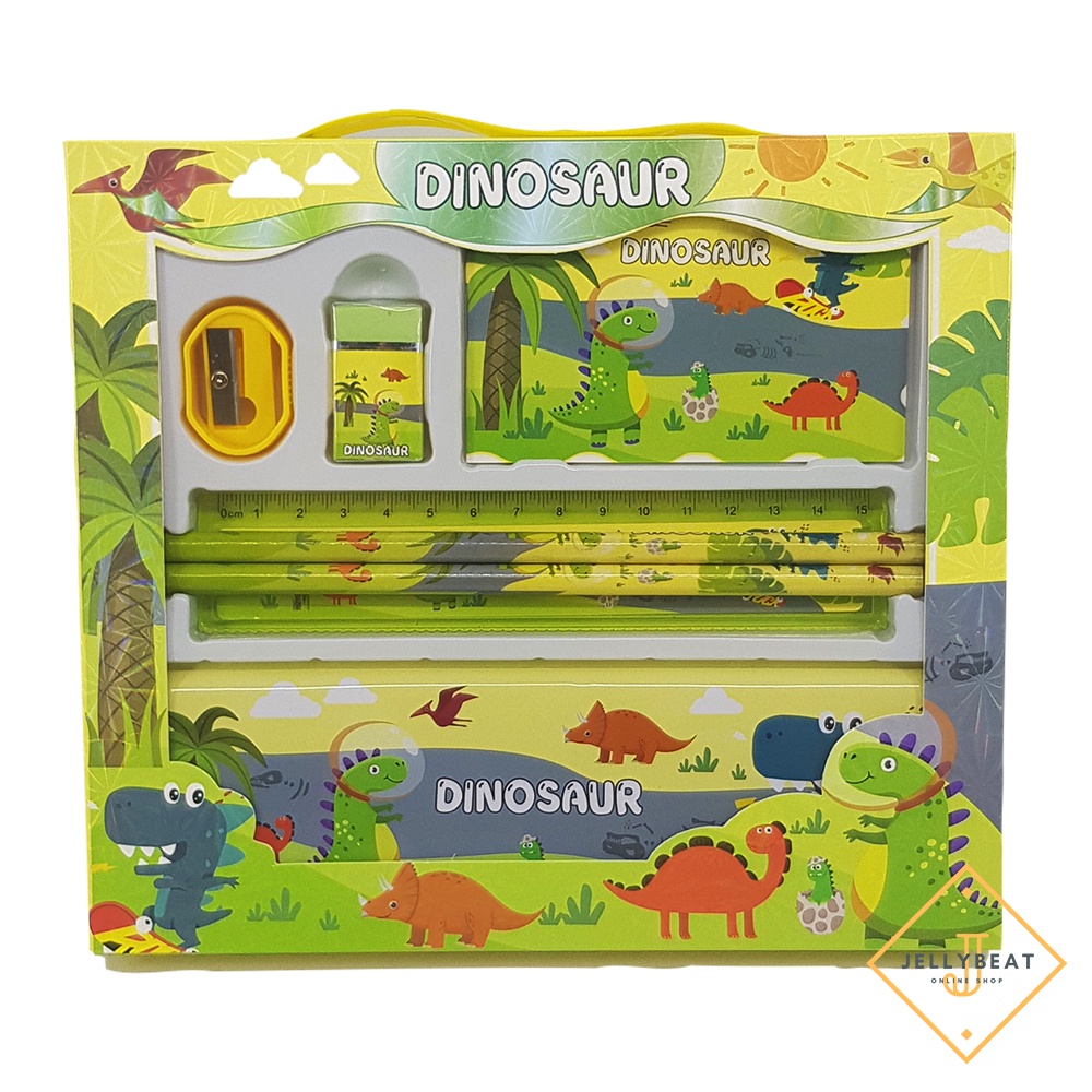 Stationery alat tulis atk study set - Dino