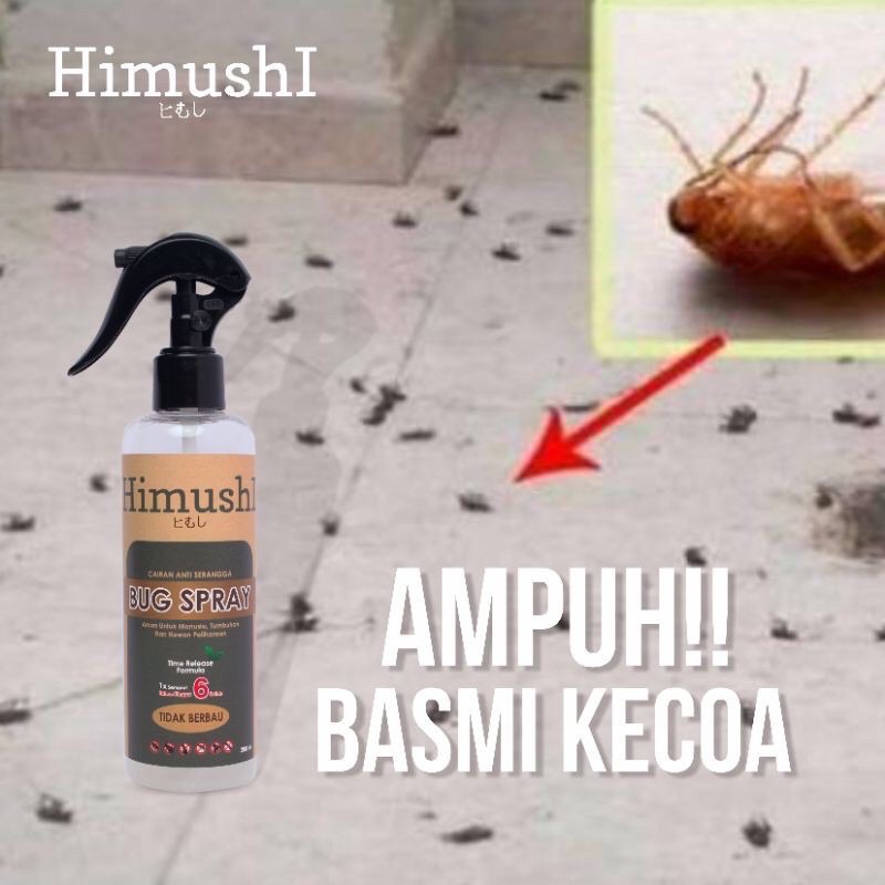 Himushi Bug Spray 200ml / Semprotan Anti Serangga Cicak Tomcat Kutu Kasur Kecoa Rayap