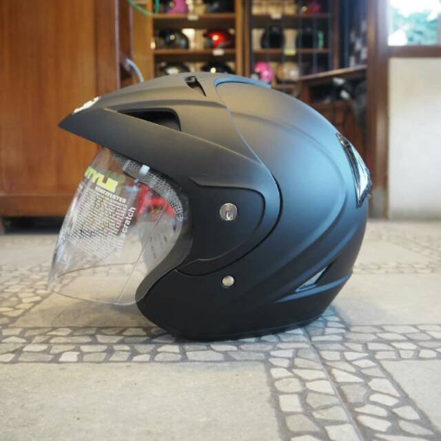 HELM BMC 3G SOLID BLACK DOFF HELM MURAH BMC 3G POLOS HITAM DOFF LIKE HELM VOG HELM HALF FACE SNI ORI