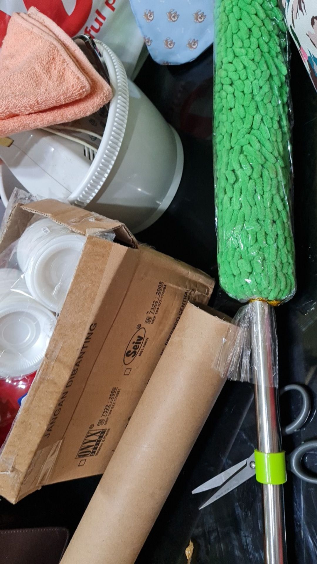 Kemoceng Microfiber Cendol Pembersih Debu Bisa Panjang Pendek Ditarik