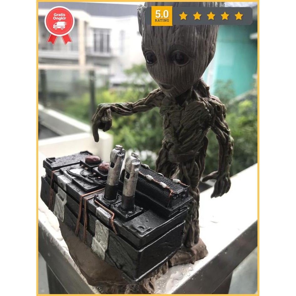 Groot Detonate Bomb Action Figure Groot Guardian Of Galaxy Diskon