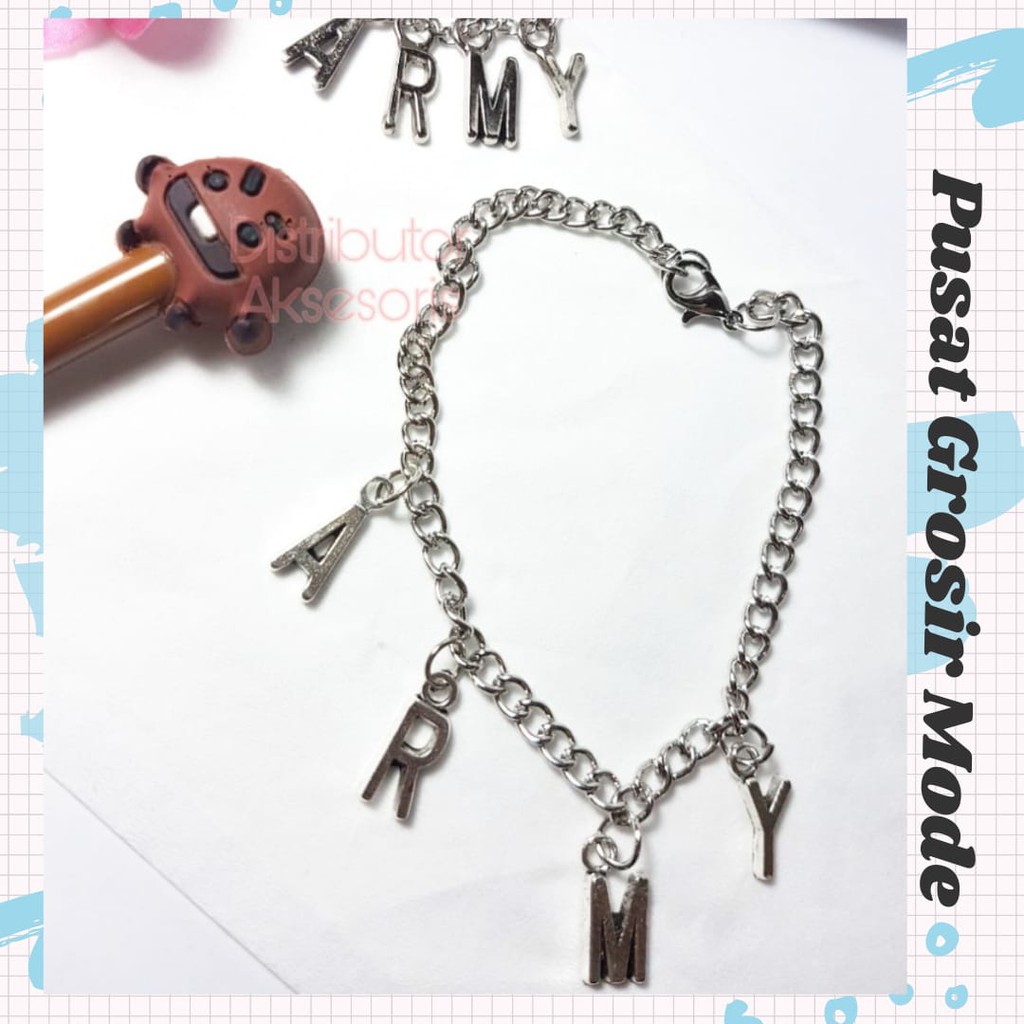 Kalung Army Gelang BTS KPOP Jimin Bangtan Boys KOOK Jimin V Suga PGM K63
