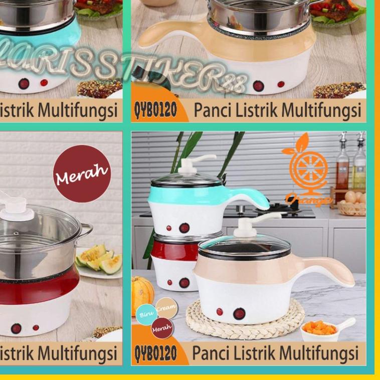➴ Panci Elektrik Multifungsi Panci listrik Panco anti lengket Electric Fry Pan Listrik Lapis Stenlis